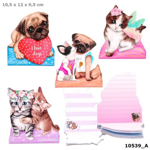 TOP Model Kitty & Doggy Memo Pad