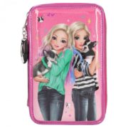 TOP Model Filled Triple Pencil Case Friends Pink