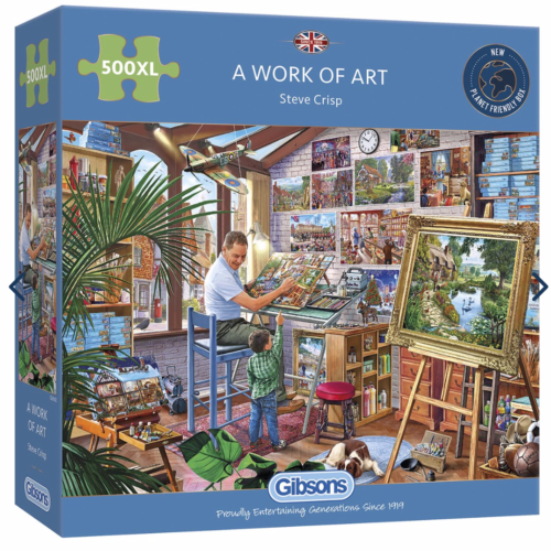 GIBSONS A WORK OF ART 500PC XL JIGSAW PUZZLE