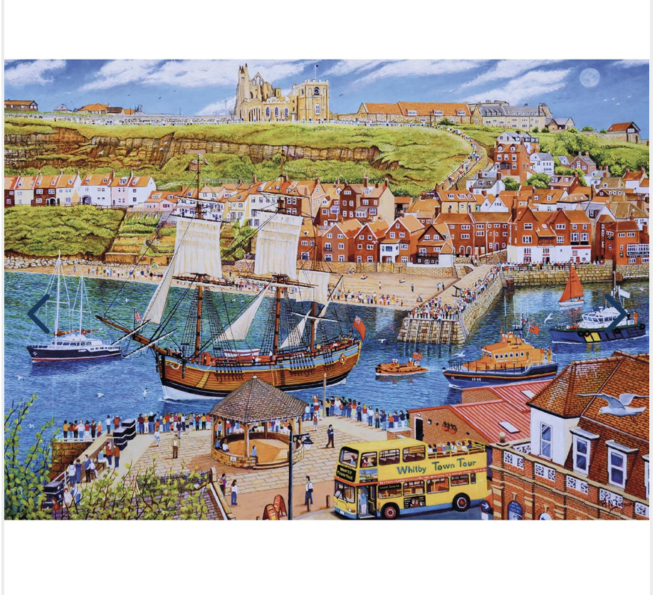 GIBSONS ENDEAVOUR, WHITBY 1000 PIECE JIGSAW PUZZLE