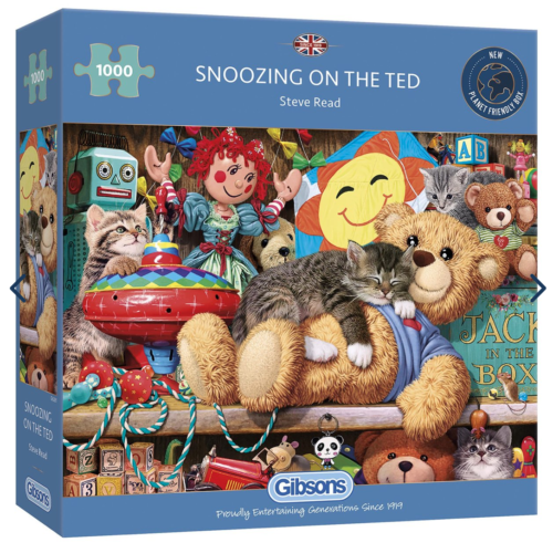 GIBSONS SNOOZING ON THE TED 1000 PIECE JIGSAW PUZZLE