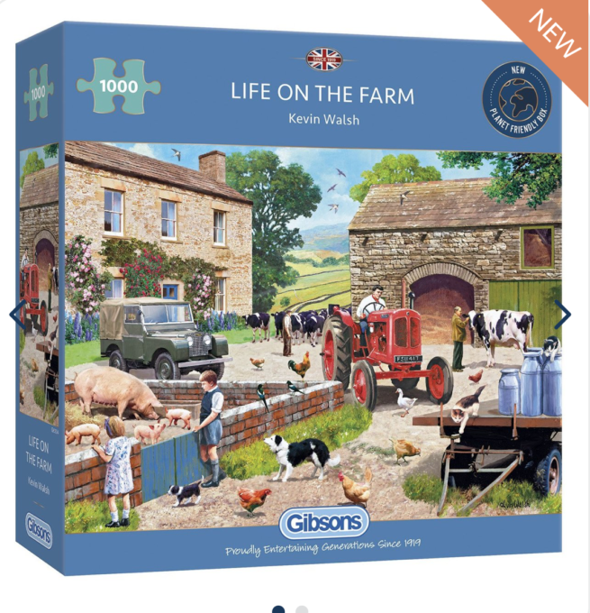 GIBSONS LIFE ON THE FARM 1000 PIECE JIGSAW PUZZLE