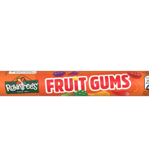 ROWNTREE’S FRUIT GUMS SWEETS TUBE 48G