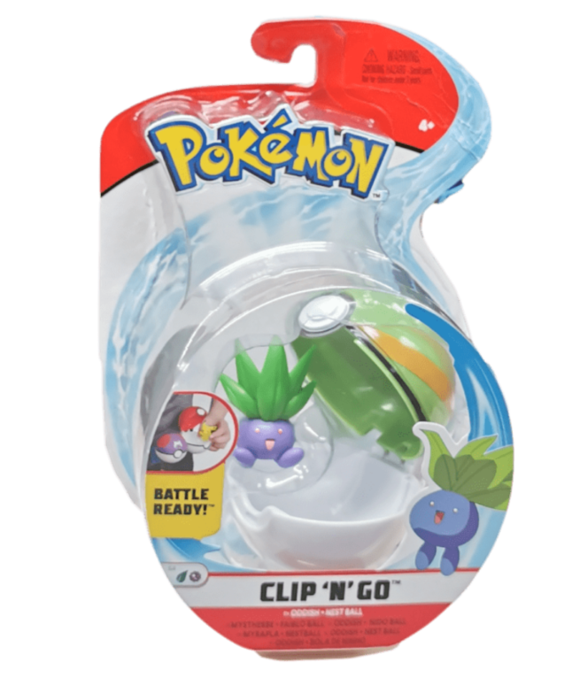 Pokemon Clip N Go Oddish + Nest ball