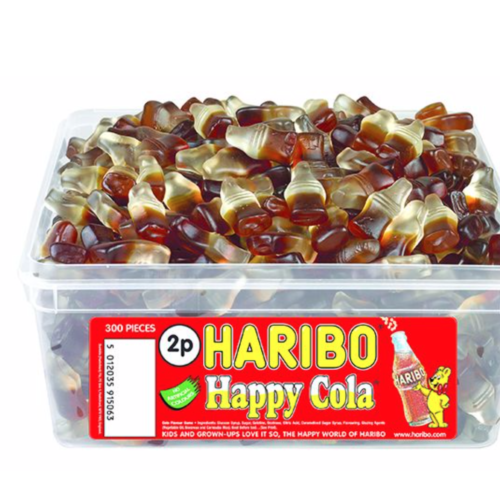 Haribo Happy Cola Bottles 2p Tub 960g