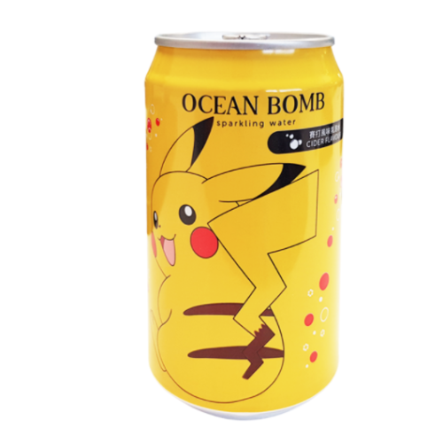 Ocean Bomb Pokemon Pikachu Cider Flavour Sparkling Water