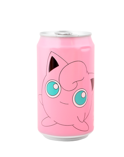 Ocean Bomb Pokemon Jigglypuff Peach Flavour Sparkling Water - 12fl.oz (355ml)