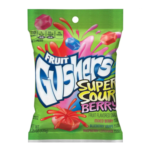 Fruit gushers super sour berry