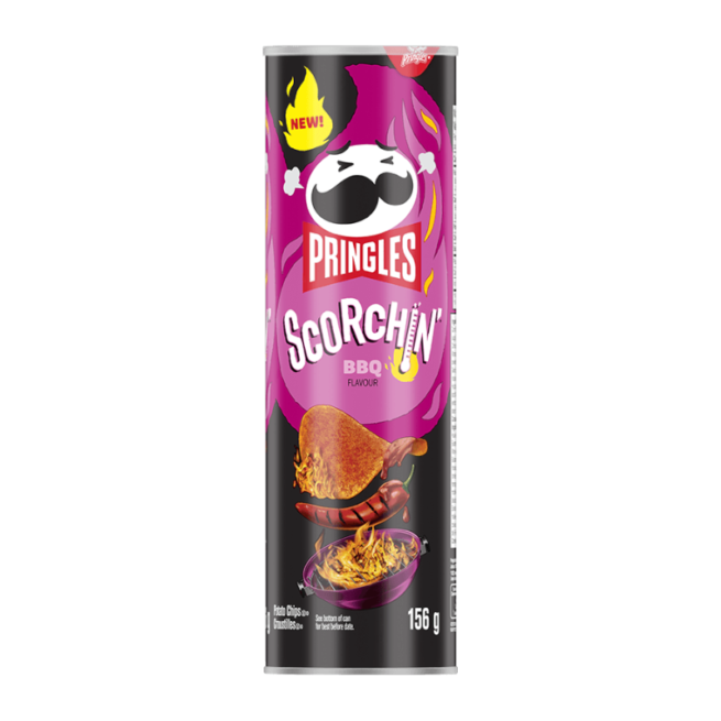 Pringles Scorchin’ BBQ Crisps
