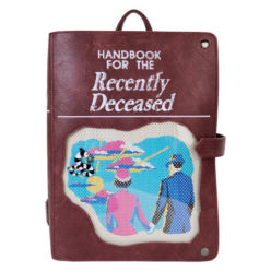 Loungefly Beetlejuice handbook for the recently deceased backpack