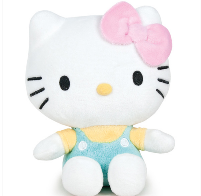 Hello Kitty – 18Cm Light Blue/Yellow Plush