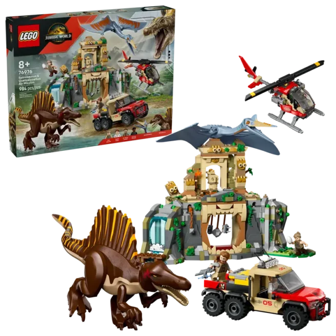 Lego Spinosaurus & Quetzalcoatlus Air Mission 76976