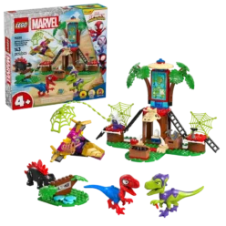 Lego Marvel Spidey and Gobby's Raptor Battle at Tree House HQ 11200