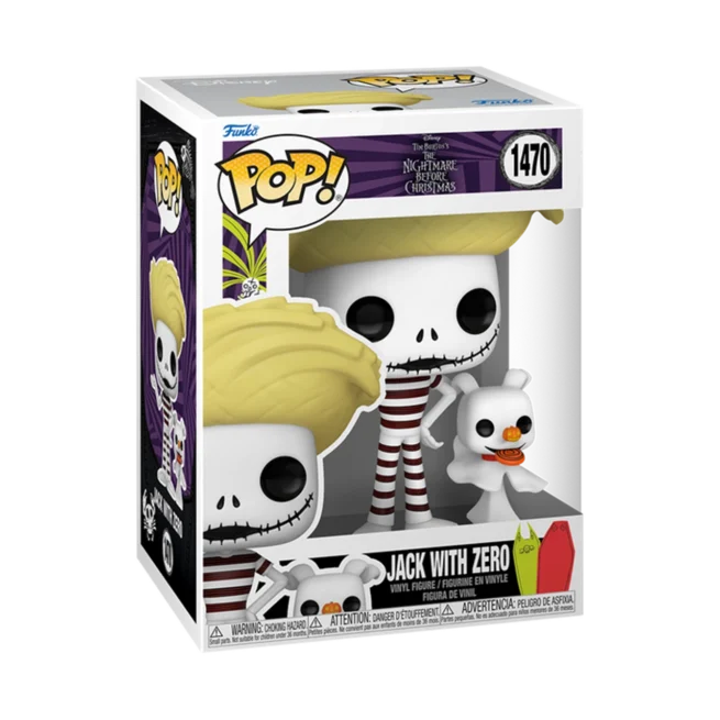 Beach Jack With Zero 1470 Nightmare Before Christmas Funko Pop Vinyl