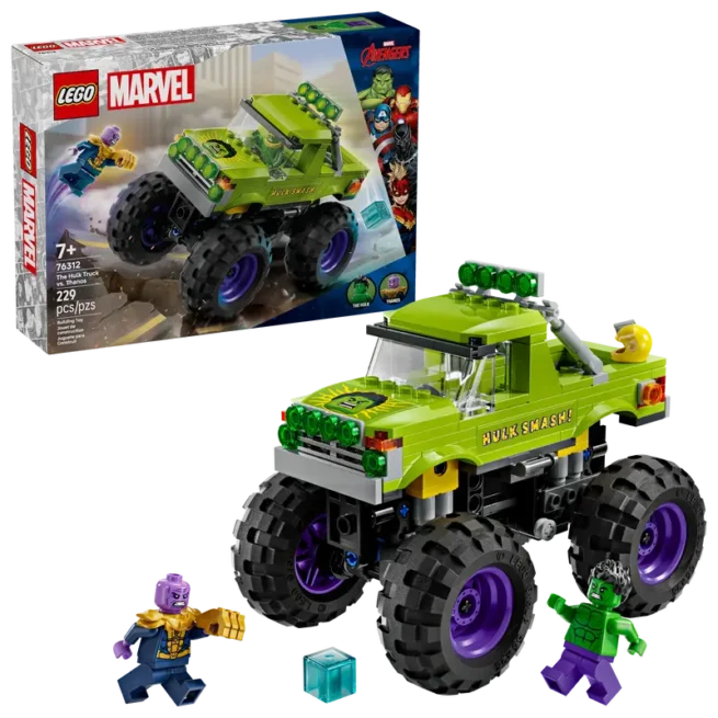 Lego Marvel The Hulk Truck vs. Thanos 76312