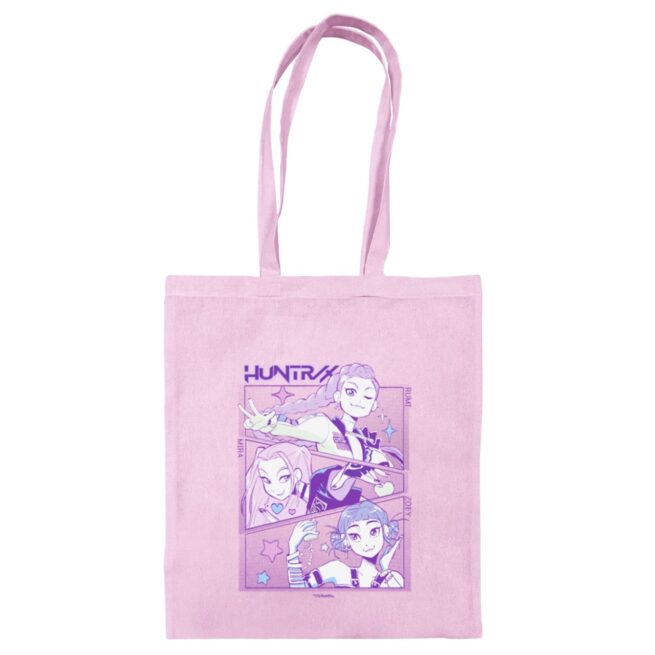 Huntrix K-Pop Demon Hunters Light Pink Tote Bag