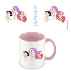 Huntrix Chibi K-Pop Demon Hunters Pink Coloured Inner Mug