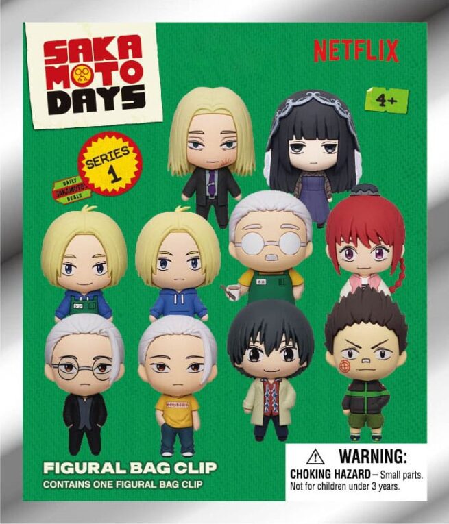 Sakamoto Days Series 1 3D PVC Bag Clips